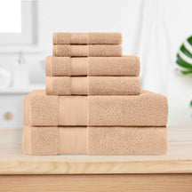 Superior Premium Turkish Cotton Assorted 6-Piece Towel Set