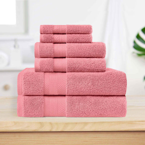 Superior Premium Turkish Cotton Assorted 6-Piece Towel Set