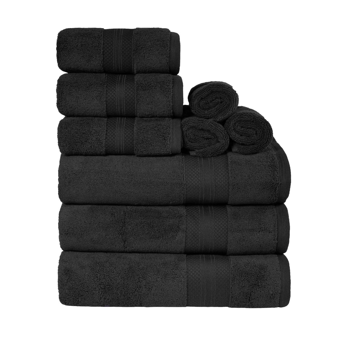 Superior Premium Turkish Cotton Assorted 9-Piece Towel Set