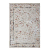 Swan Floral Scroll Non-Slip Washable Indoor Area Rug or Runner Rug