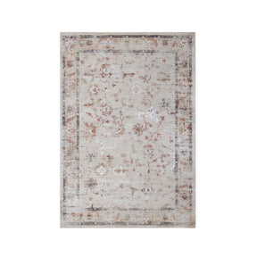 Swan Floral Scroll Non-Slip Washable Indoor Area Rug or Runner Rug