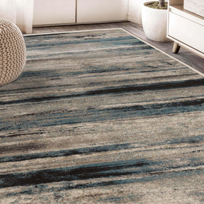 Taia Abstract Striped Indoor Area Rugs or Runner Rug