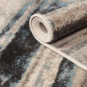 Taia Abstract Striped Indoor Area Rugs or Runner Rug