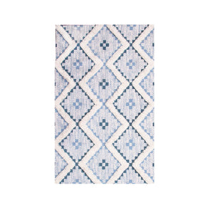 Taluah Cotton Wool Blend Geometric Indoor Area Rug Or Door Mat