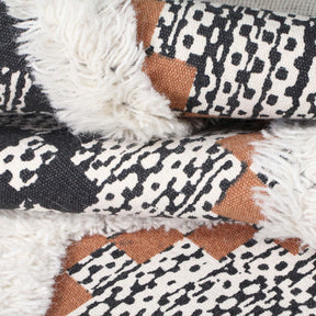 Taluah Cotton Wool Blend Geometric Indoor Area Rug Or Door Mat