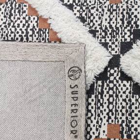 Taluah Cotton Wool Blend Geometric Indoor Area Rug Or Door Mat