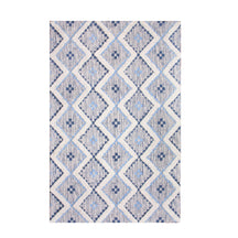 Taluah Cotton Wool Blend Geometric Indoor Area Rug Or Door Mat