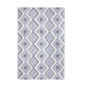 Taluah Cotton Wool Blend Geometric Indoor Area Rug Or Door Mat