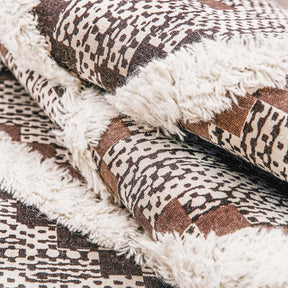 Taluah Cotton Wool Blend Geometric Indoor Area Rug Or Door Mat