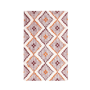 Taluah Cotton Wool Blend Geometric Indoor Area Rug Or Door Mat