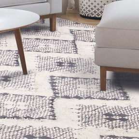 Taluah Cotton Wool Blend Geometric Indoor Area Rug Or Door Mat