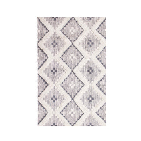 Taluah Cotton Wool Blend Geometric Indoor Area Rug Or Door Mat