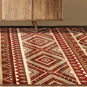 Tampa Southwestern Rustic Medallion Indoor Area Rug or Runner Rug