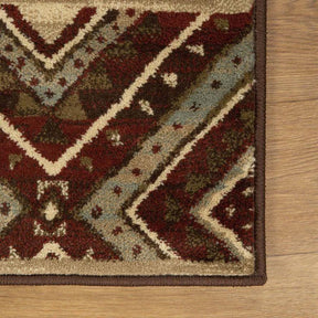 Tampa Southwestern Rustic Medallion Indoor Area Rug or Runner Rug