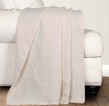 Tanta Cotton Medium Weight Textured Modern Circles Woven Coverlet