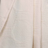 Tanta Cotton Medium Weight Textured Modern Circles Woven Coverlet