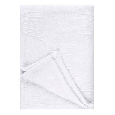 Tanta Cotton Medium Weight Textured Modern Circles Woven Coverlet