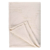 Tanta Cotton Medium Weight Textured Modern Circles Woven Coverlet