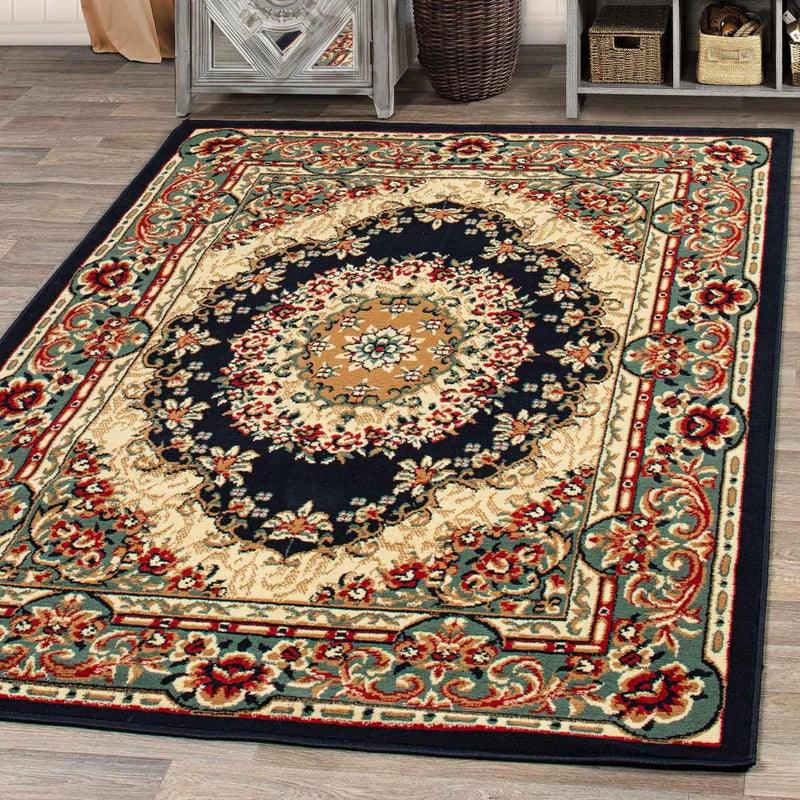 Tayana Oriental Floral Medallion Indoor 3 Piece Area Rug Set