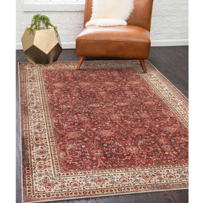 Toucan Geometric Medallion Non-Slip Washable Indoor Area Rug
