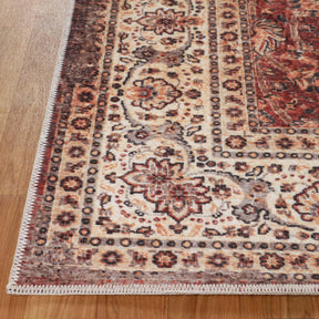 Toucan Geometric Medallion Non-Slip Washable Indoor Area Rug