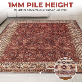 Toucan Geometric Medallion Non-Slip Washable Indoor Area Rug