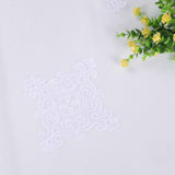 Traditional Embroidered Damask Sheer Grommet Curtain Panel Set