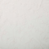 Traditional Embroidered Scroll Sheer Grommet Curtain Panel Set