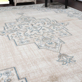 Traditional Geometric Floral Medallion Indoor Area Rug
