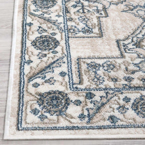 Traditional Geometric Floral Medallion Indoor Area Rug