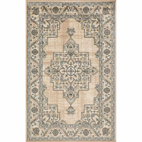 Traditional Geometric Floral Medallion Indoor Area Rug