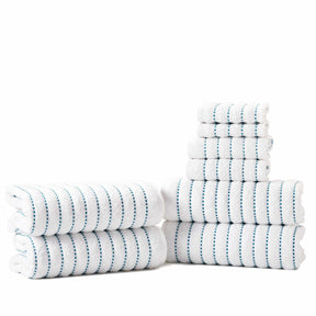 Traditional Organic Wave 650 GSM 8 Piece Towel Set