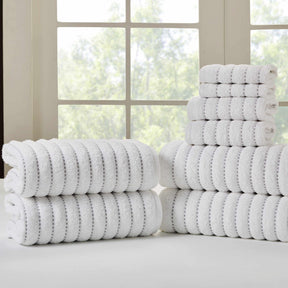 Traditional Organic Wave 650 GSM 8 Piece Towel Set