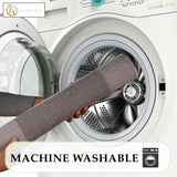 Troy Solid Non-Slip Machine Washable Bath Rug Set