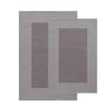 Troy Solid Non-Slip Machine Washable Bath Rug Set