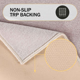 Troy Solid Non-Slip Machine Washable Bath Rug Set