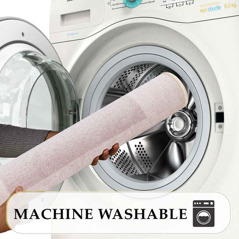 Troy Solid Non-Slip Machine Washable Bath Rug Set