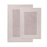 Troy Solid Non-Slip Machine Washable Bath Rug Set