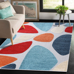 Tulip Modern Geometric Area Rug Indoor Outdoor Rugs