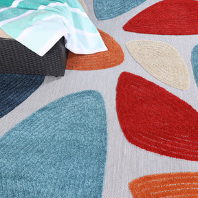 Tulip Modern Geometric Area Rug Indoor Outdoor Rugs