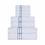 Turkish Cotton Heavyweight Plush 8 Piece Towel Set