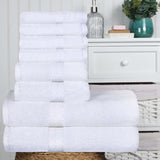 Turkish Cotton Heavyweight Plush 8 Piece Towel Set