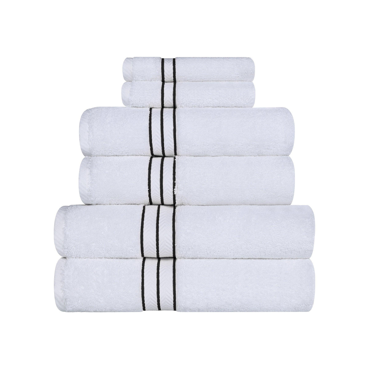 Turkish Cotton Heavyweight Ultra-Plush 6 Piece Towel Set