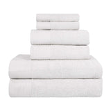 Turkish Cotton Plush Towel Set 6 Piece - Herringbone