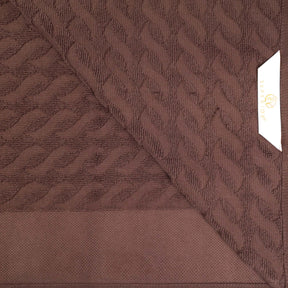 Turkish Cotton Jacquard Herringbone and Solid 12 Piece Face Towel Set
