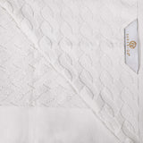 Turkish Cotton Jacquard Herringbone and Solid 12 Piece Face Towel Set