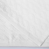 Turkish Cotton Jacquard Herringbone and Solid 12 Piece Face Towel Set