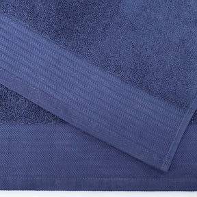 Turkish Cotton Jacquard Herringbone and Solid 12 Piece Face Towel Set