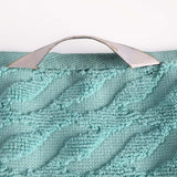 Turkish Cotton Jacquard Herringbone and Solid 12 Piece Face Towel Set