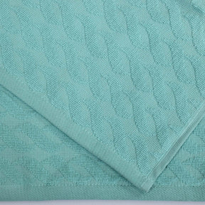 Turkish Cotton Jacquard Herringbone and Solid 4 Piece Bath Towel Set